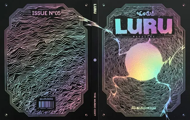 LURU Issue N°05, The Music Edit — holographic foil cover